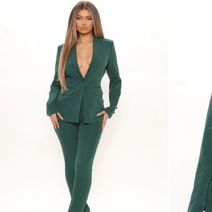 Fashion Nova Blazer Pants Set